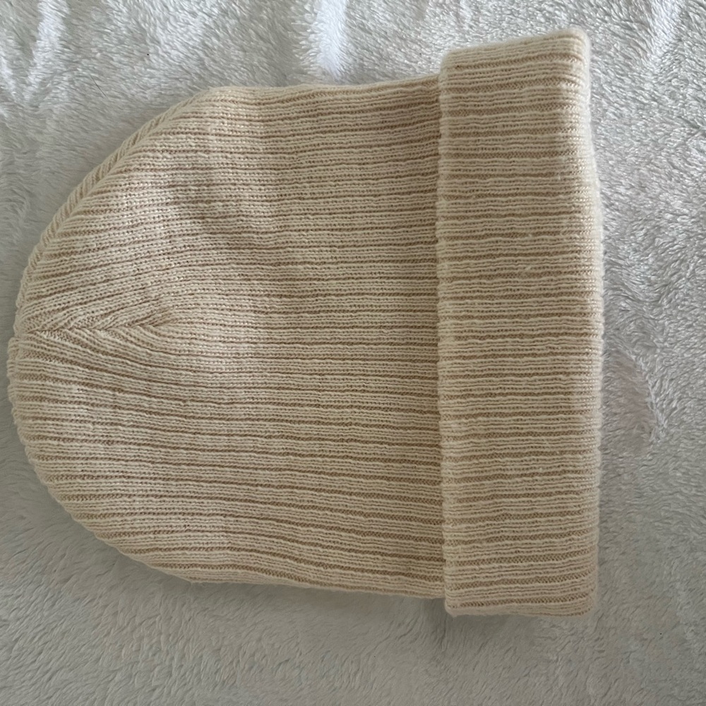 Cozy Cream Knit Beanie
